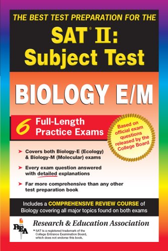 Book cover for SAT II: Biology E/M (Rea) -- The Best Test Prep for the SAT II