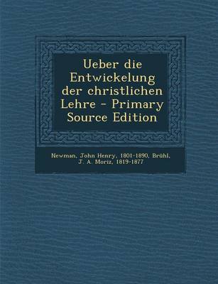 Book cover for Ueber Die Entwickelung Der Christlichen Lehre