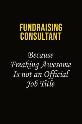 Cover of Fundraising Consultant Because Freaking Asweome Is Not An Official Job Title