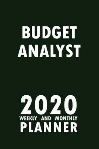 Cover of Budget Analyst 2020 Weekly and Monthly Planner