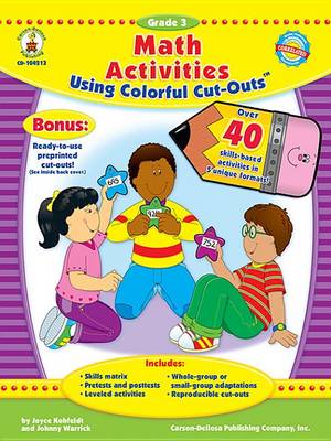 Book cover for Math Activities Using Colorful Cut-Outs, Grade 3