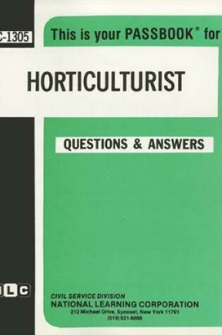 Cover of Horticulturist