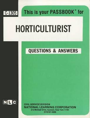 Book cover for Horticulturist