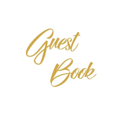Book cover for Gold Guest Book, Weddings, Anniversary, Party's, Special Occasions, Wake, Funeral, Memories, Christening, Baptism, Visitors Book, Guests Comments, Vacation Home Guest Book, Beach House Guest Book, Comments Book and Visitor Book (Hardback)