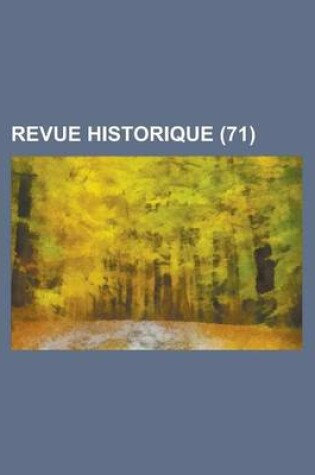 Cover of Revue Historique (71)