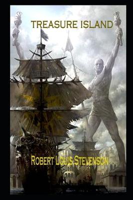 Book cover for Treasure Island By Robert Louis Stevenson An Annotated Literary Novel