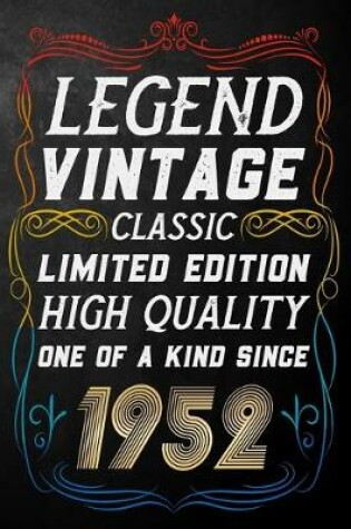 Cover of Legend Vintage Classic Limited Edition High Quality One Of A Kind Since 1952