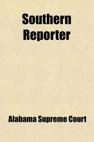 Cover of Southern Reporter Volume 5