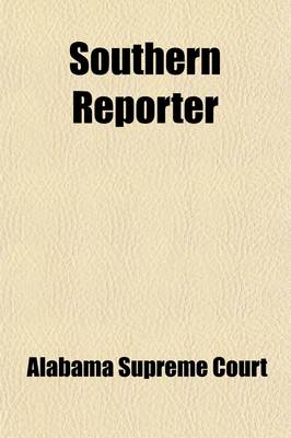 Book cover for Southern Reporter Volume 5