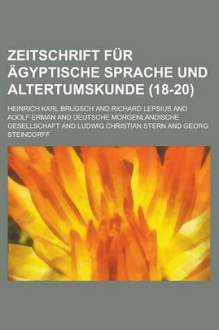 Cover of Zeitschrift Fur Agyptische Sprache Und Altertumskunde (18-20 )