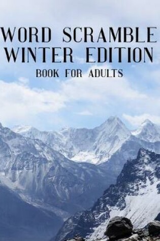 Cover of Word Scramble Winter Edition Book For Adults