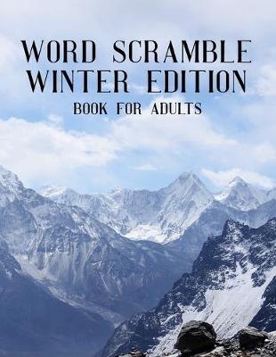 Book cover for Word Scramble Winter Edition Book For Adults