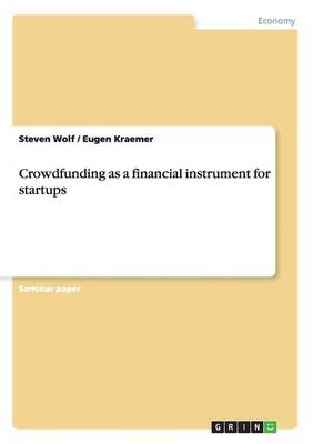 Book cover for Crowdfunding as a financial instrument for startups