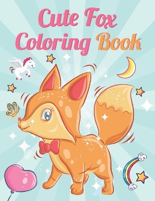 Book cover for Cute Fox Coloring book