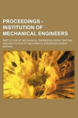 Cover of Proceedings - Institution of Mechanical Engineers