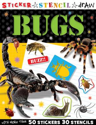 Book cover for Sticker Stencil Draw Bugs