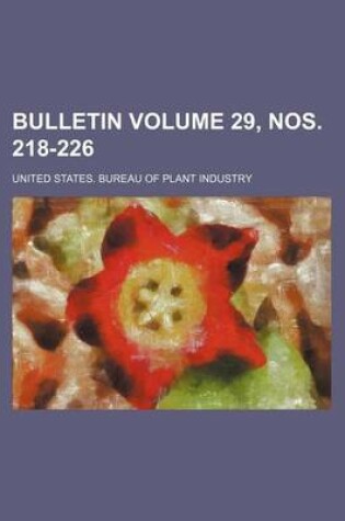 Cover of Bulletin Volume 29, Nos. 218-226