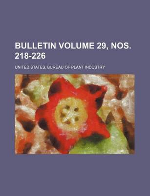 Book cover for Bulletin Volume 29, Nos. 218-226