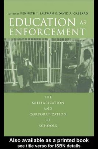 Cover of Education as Enforcement