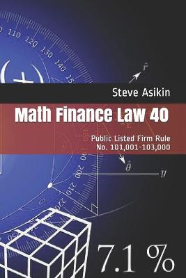 Book cover for Math Finance Law 40