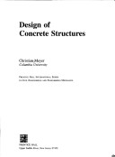 Book cover for Design of Concrete Structures