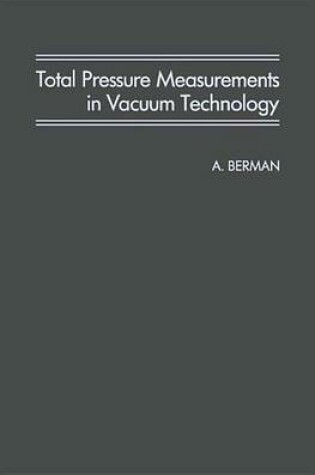Cover of Total Pressure Measurements in Vacuum Technology