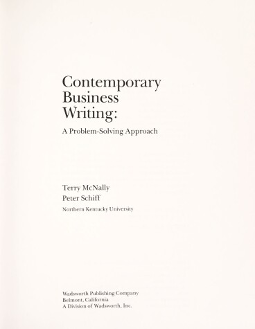 Book cover for Contemporary Business Writing