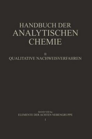 Cover of Elemente Der Achten Nebengruppe