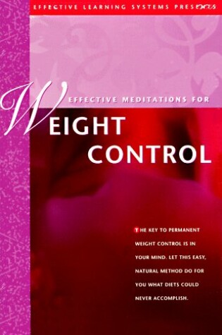 Cover of Effective Meditations for Weight Control