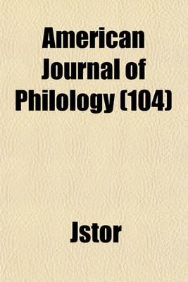 Book cover for American Journal of Philology Volume 104