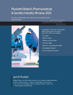Book cover for Plunkett's Biotech, Pharmaceuticals & Genetics Industry Almanac 2024