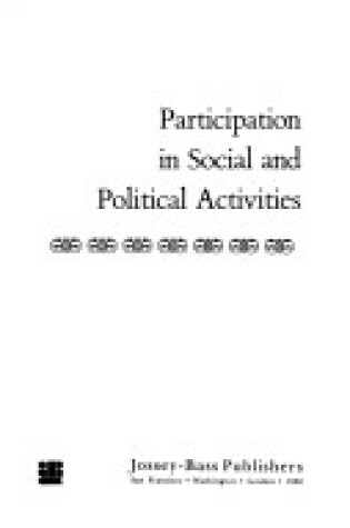 Cover of Participation in Social and Political Activities