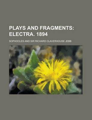 Book cover for Plays and Fragments