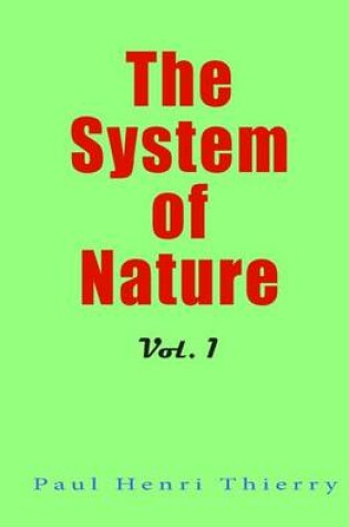 Cover of The System of Nature, Vol. 1