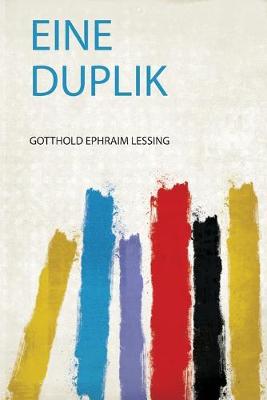 Book cover for Eine Duplik