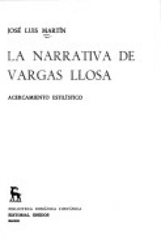 Cover of La Narrativa de Vargas Llosa
