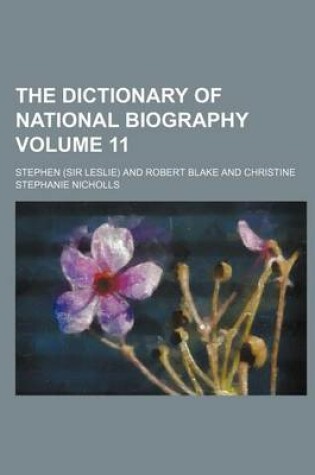 Cover of The Dictionary of National Biography Volume 11