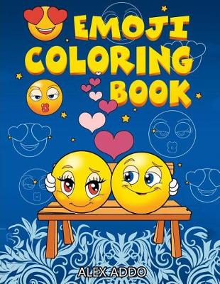 Book cover for Emoji Coloring Book