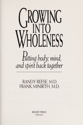 Cover of Growing Into Wholeness