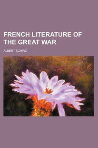 Cover of French Literature of the Great War