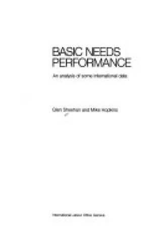 Cover of Basic Needs Performance