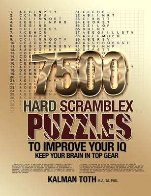 Book cover for 7500 Hard Scramblex Puzzles To Improve Your IQ