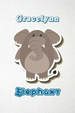 Cover of Gracelynn Elephant A5 Lined Notebook 110 Pages