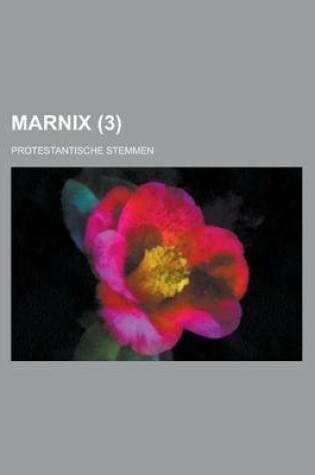 Cover of Marnix; Protestantische Stemmen (3)