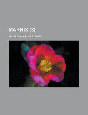 Book cover for Marnix; Protestantische Stemmen (3)