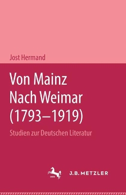 Book cover for Von Mainz nach Weimar (1793–1919)