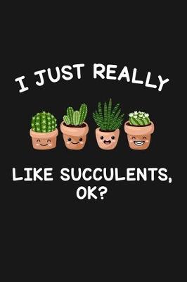 Book cover for I Just Really Like Succulents Ok