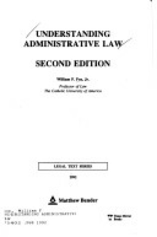 Cover of Understanding Administrative Law