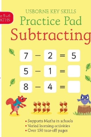 Cover of Subtracting Practice Pad 5-6