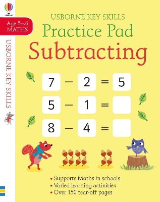 Book cover for Subtracting Practice Pad 5-6